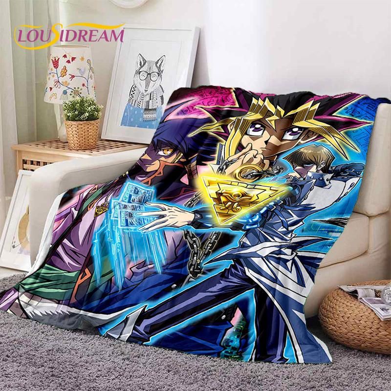 Yu-Gi-Oh Anime MONSTER CARD Cartoon Soft Blankets,Throw Blanket Comfortable Blanket for Picnic Beds Sofa Home Bedroom Kids Gifts