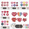 Valentinstag Stickset Stanznadel Set Untersetzer Liebesherz Kreuzstich Handgetuftet Magisch DIY Bastelkunst Nähen Set