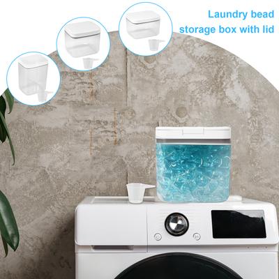 Conteneur pour capsules de lessive à ouverture automatique, support pour capsules de lave-vaisselle, boîte de rangement de grande capacité, organisateur scellé pour poudre à lessive et perles de parfum