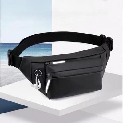 Unisex Schwarze weiche Taillentaschen Telefon-Geldbörsen-Organizer Ins Casual Designer Umhängetasche Outdoor-Sport Lauf Brust Fahrradtaschen