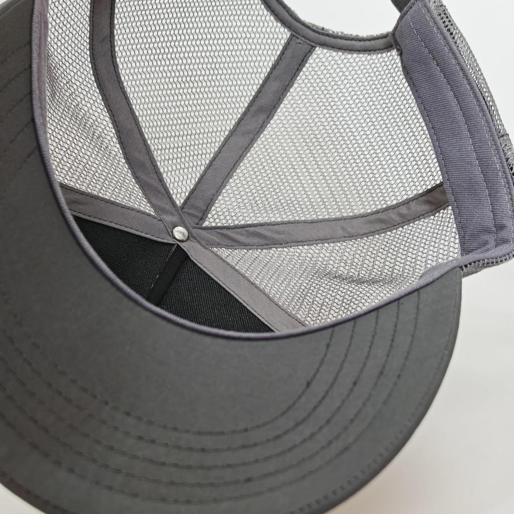 RF Oversized Mesh Popular Cap, Men's Hat, 60-68cm, Quick-Drying, Lightweight, Unisex, Stylish, Cool, (Gray)