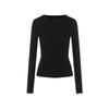 Langzi Women's Quarter-Zip Wool Long Sleeve Top