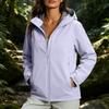 Women's Casual Zip Up Hooded Windbreaker Jacket Lightweight Outdoor Coat