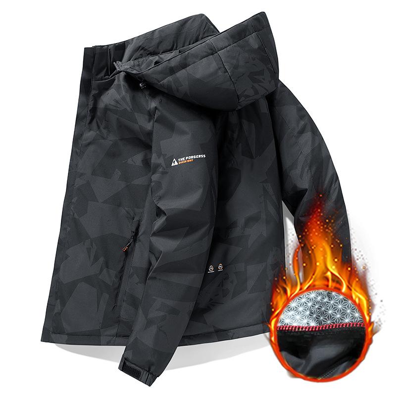 Spring Cotton-padded Clothes for Men and Women with The Same Thickened Jacket, Warm Hooded Winter New Jacket