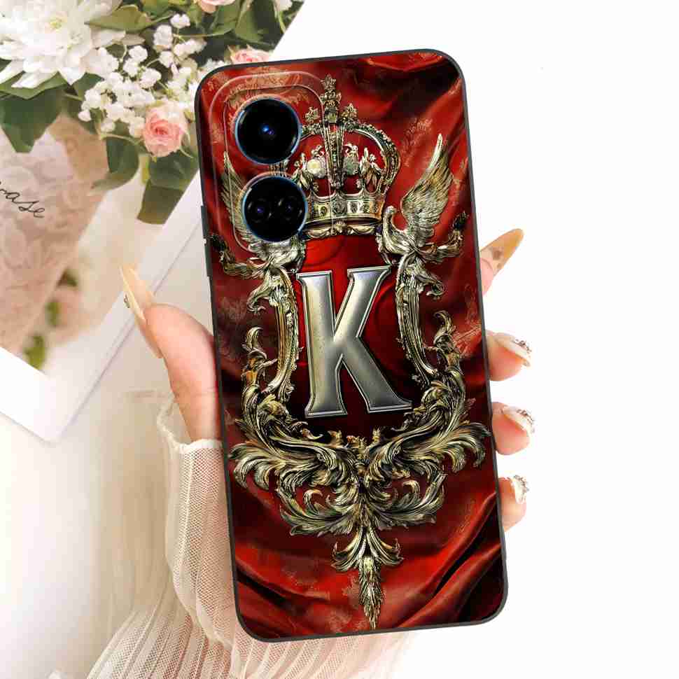 For Tecno Camon 19 Pro Case Cute Crown Letters Cover Phone Case For Camon 19 Camon19 Pro Soft Silicone Bags