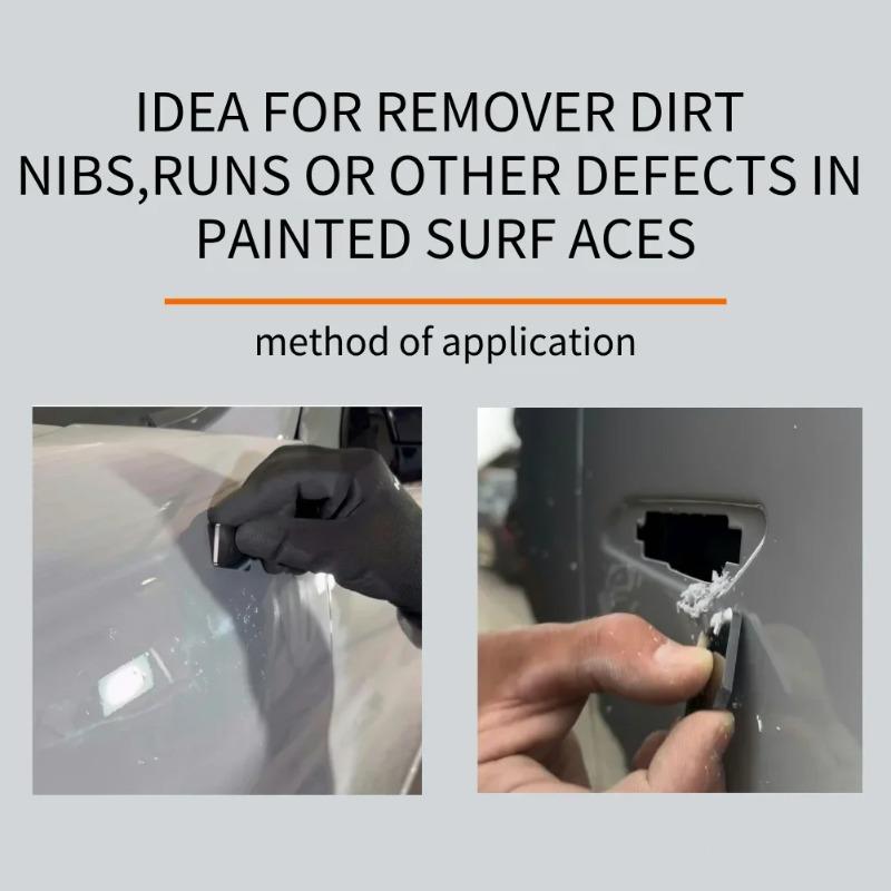 Automotive Tungsten Steel carbide Scraper Car Polishing Point Repair Super Hard Surface Remove Sagging Stains Spray Paint Tool