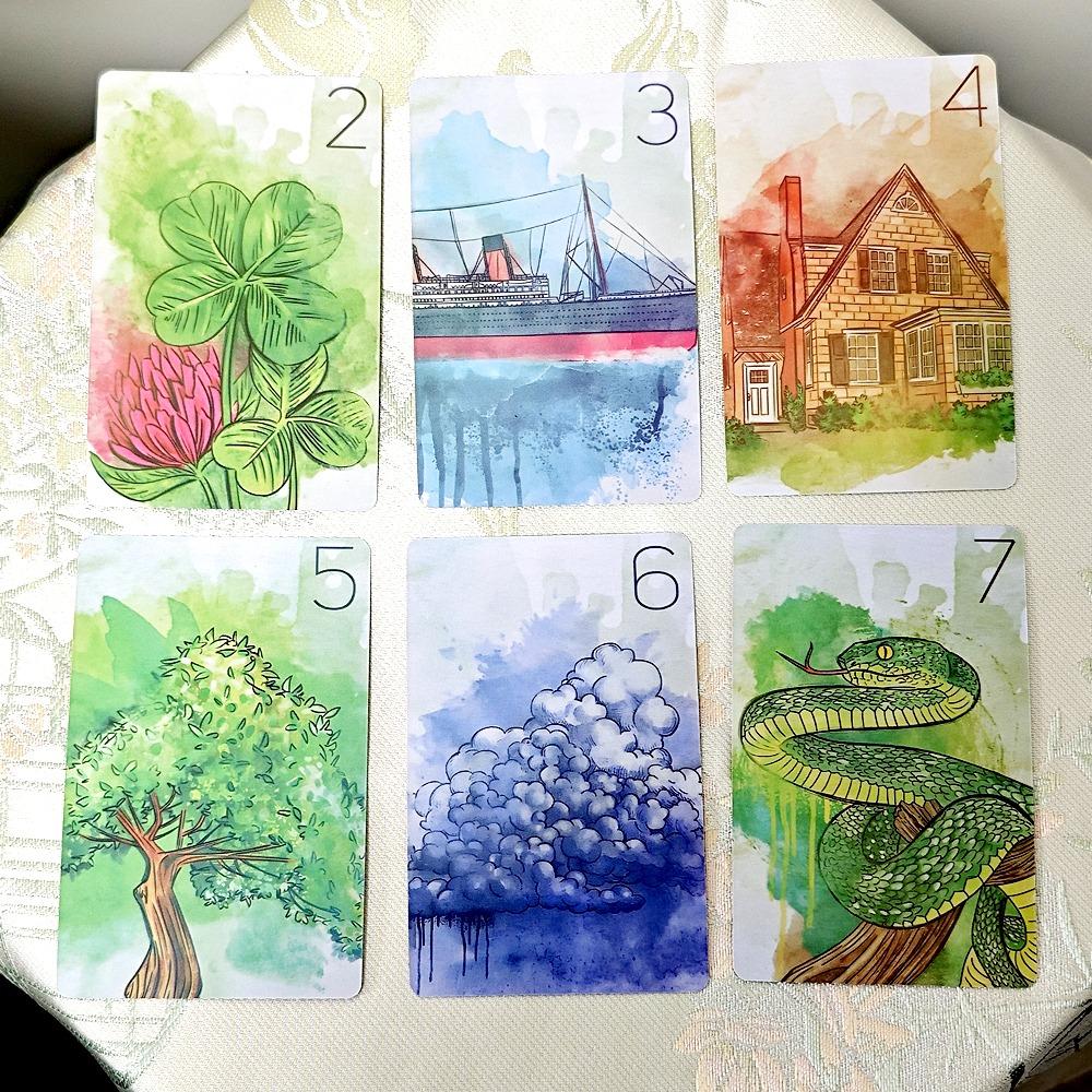 Innocent Secrets Lenormand 9*6cm 36 Pcs Cards Soft and Gentle Coloring Created with Delicate and Flowing Nature of Watercolors