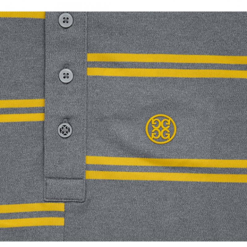 Polo Zipore Gri cu Dungi Decalate G4ms23k182a Lhgr