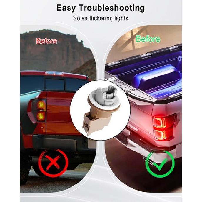 Rear Car Lamp Holder with Wire Harness, Light Signal Socket Pigtail Connecto