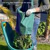 A84E-Waterproof Chest Pocket And Quick Release Harvest Pouch Versatile Gardening Apron Blue