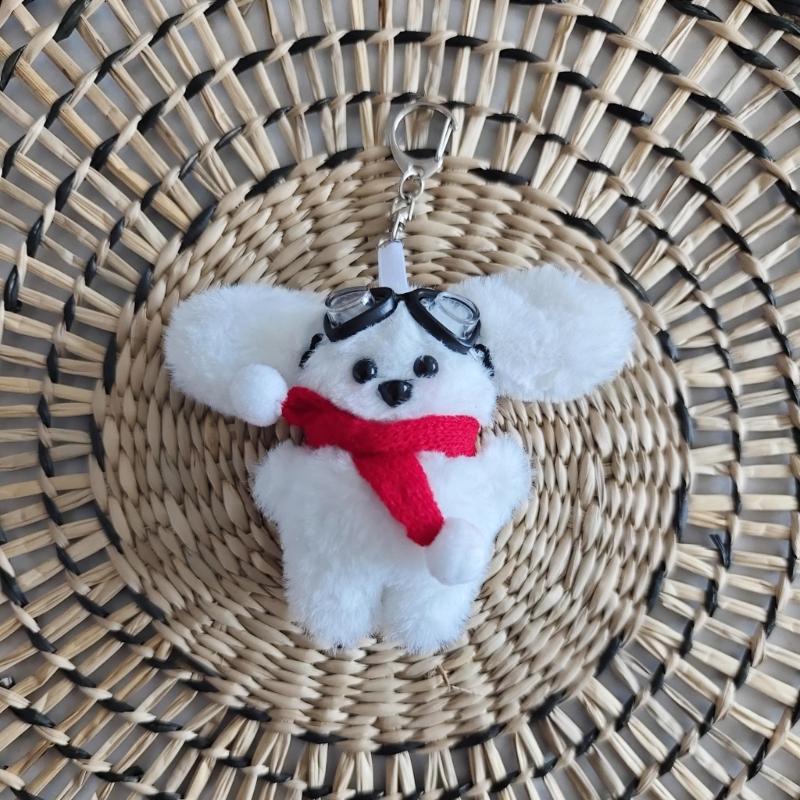 Rabbit Shape Keychains Pendant Plush Backpack Pendant Suiable for Everyday Use