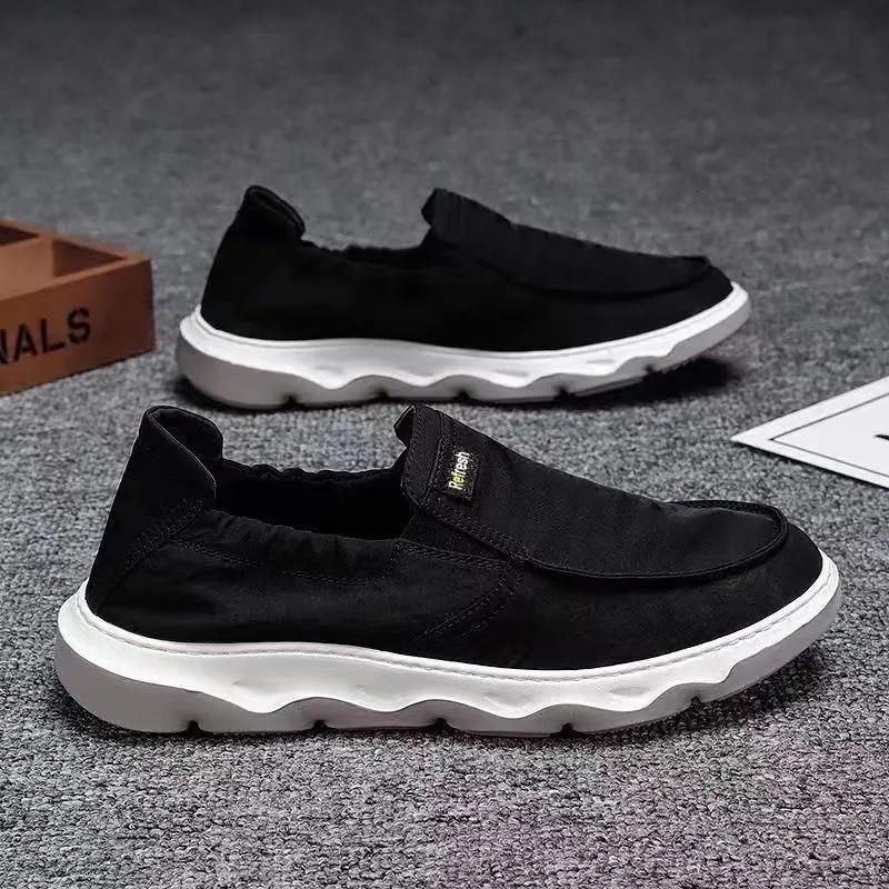 Cloth Shoes Men's Spring Breathable Pedal Men's Shoes Soft-soled Casual Canvas Shoes