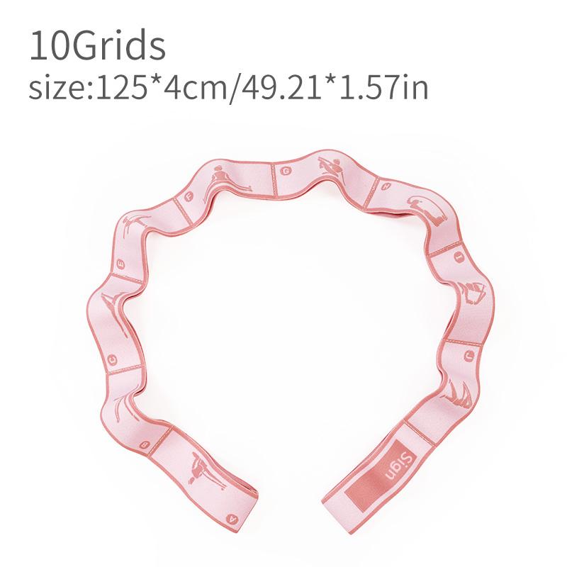 

Durable And Safe New Elastic Band Can Write The Name Number Segment 8/10/12 Grids Yoga Straps Dance Resistance Belt Exercise Pilates Accessories