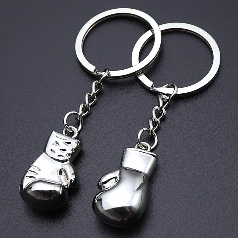 3D Boxing Glove Keychain: Custom Sports Meeting Souvenir Pendant