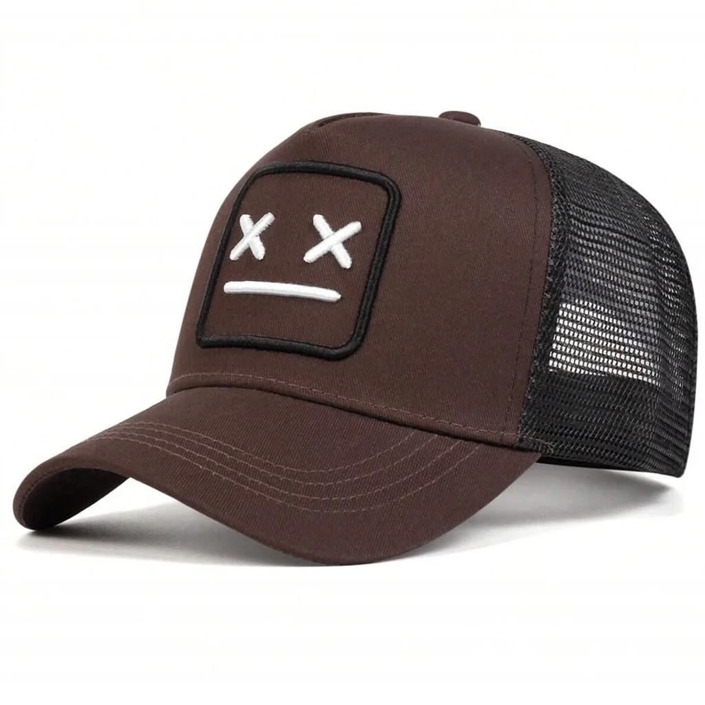Unisex XX Embroidery Baseball Net Caps Spring Summer Outdoor Sunscreen Hat Adjustable Casual Trucker Hats