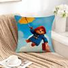 Classic P-Paddington B-Bear-Es Square Double-Sided Printed Pillow Case Bedroom Bedside Pillow Sofa Cushion Cover