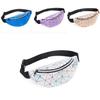 Elegant Geometric Holographic Waist Bags Stylish Fanny Belt Packs For Any Occasion