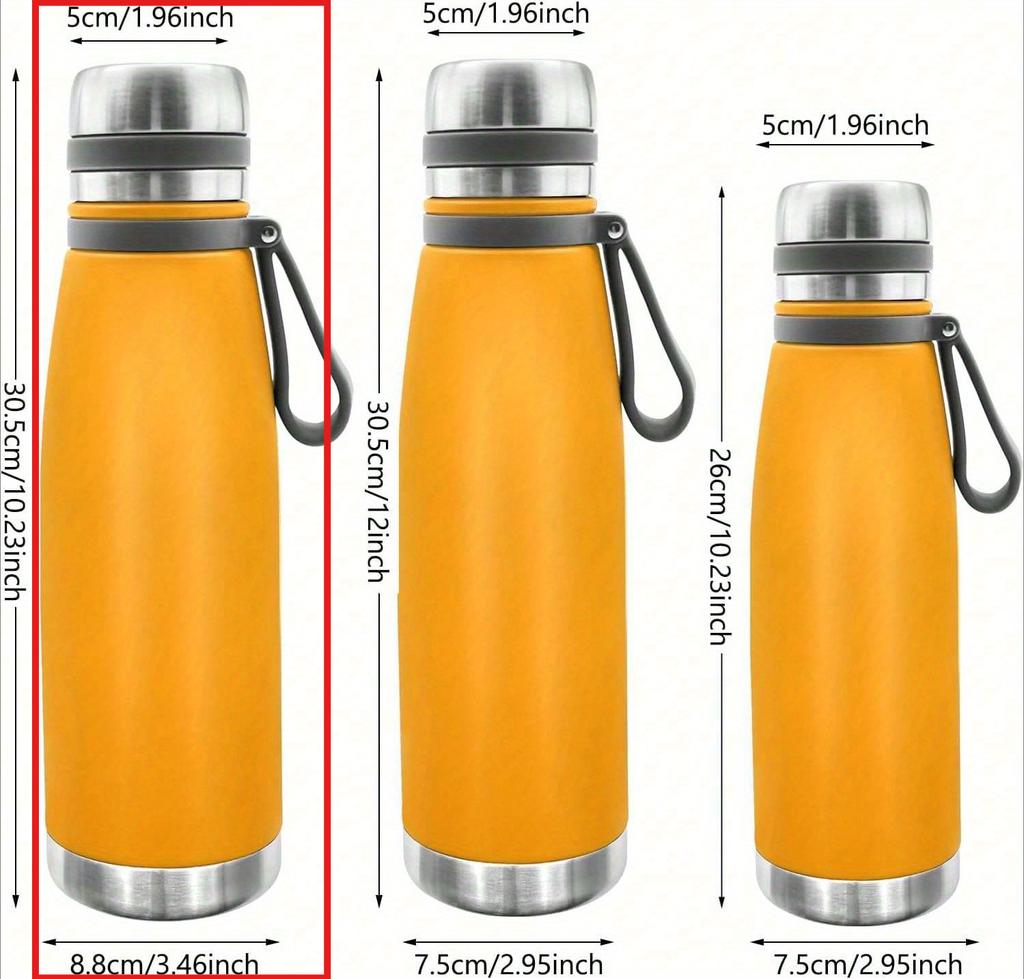 37Oz/1100ml For Hot/Cold Drinks Coffee Water Bottle Wide Mouth Thermal Cups- Leakproof Insulated Commute Travel Picnic Friendly