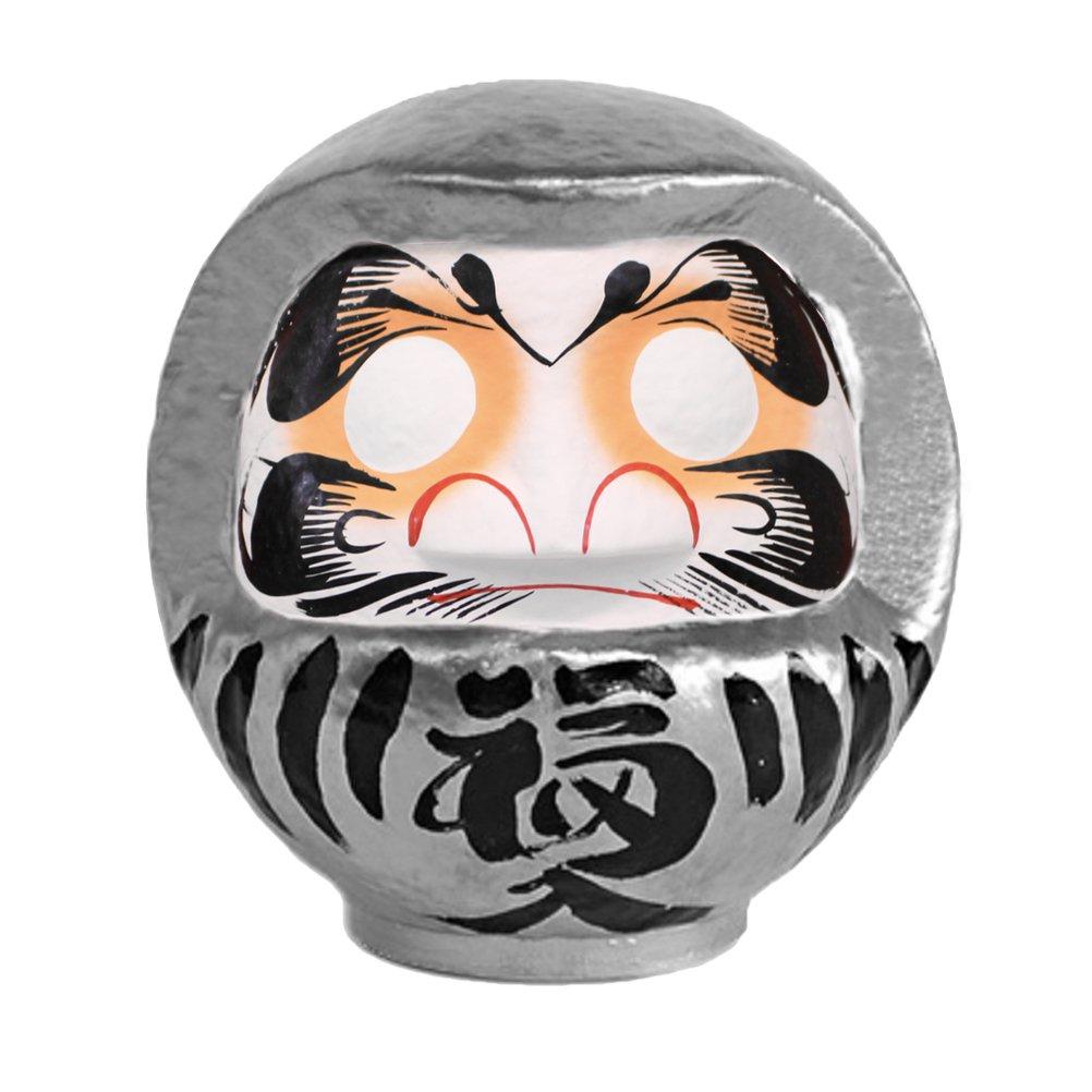 

Takasaki Daruma Size Promise of Figurine/Object, Silver, 3, 12x11x15cm, Wealth, HKDM-3-SL-11 серебряный
