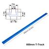 Aluminium Alloy 300-600mm/T-Track T-Slot Miter Jig Tools/For Woodworking Router