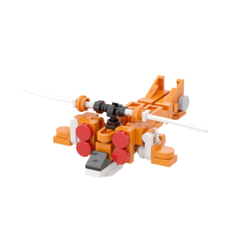 Supersonic Mech Robot Transformable Fighter Building Blocks Toy Model