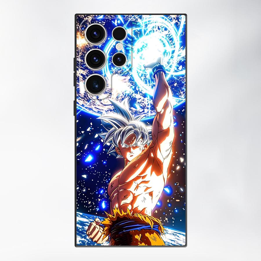 Dragon Ball Earth Son Goku Black Soft Shell Phone Case for Samsung Galaxy S10 Plus Note10 Plus Note8 S8 Note20 Ultra S10e Note9 Galaxy S10e