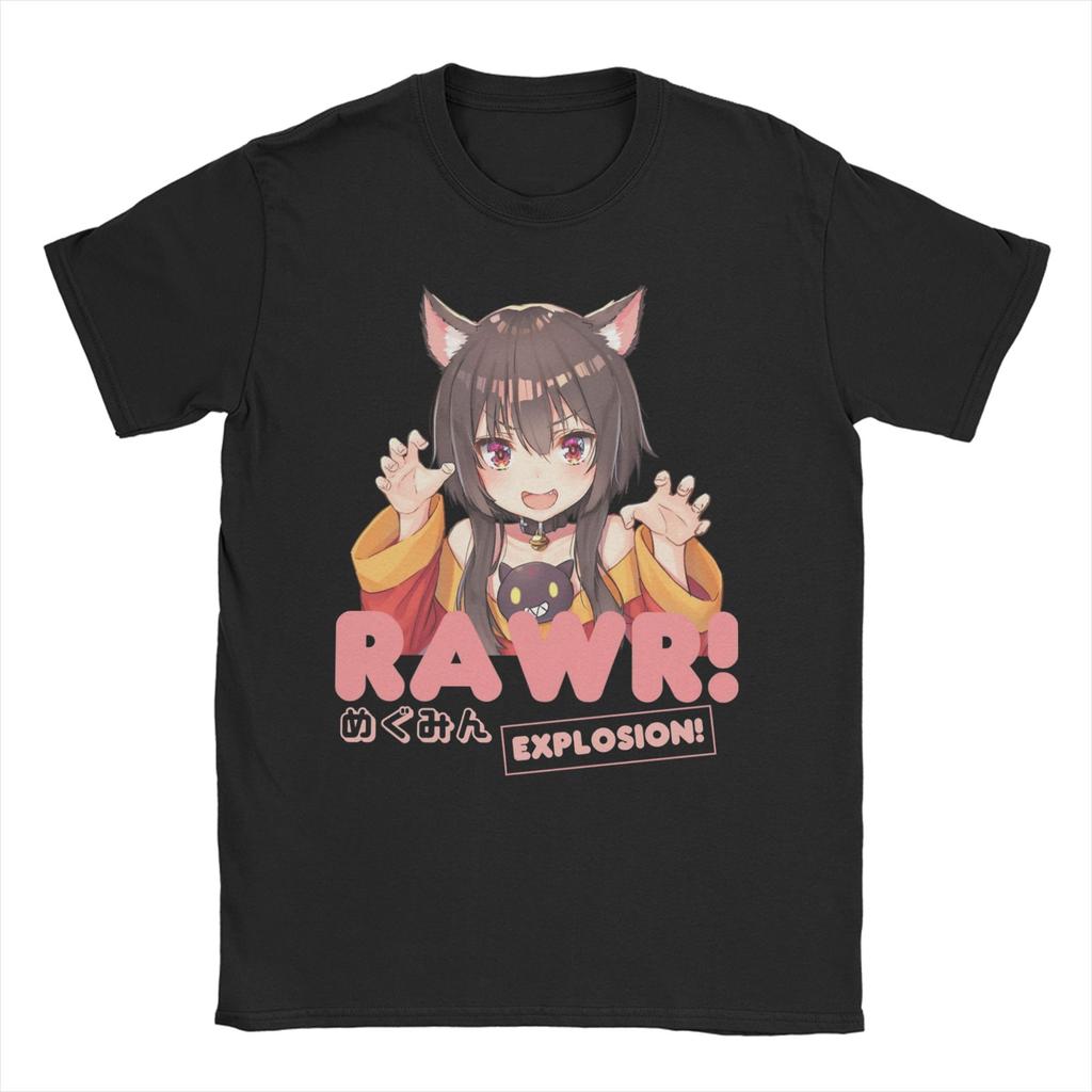 Konosuba Getting Arrested Meme Anime Video Game TShirt for Unisex WOMEN Cotton T Shirt Short Sleeve Tees Birthday Present Tops