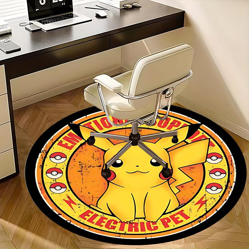 

Pikachu,Electric Pet Chair mat Round Rug Office carpet, Non slip, Suitable for Living Rooms, Bedrooms,Decor1205798a 80cm by 80cm