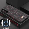 Magnetic Cherry Bow Print Case For Samsung Galaxy S25 S24 FE S24 S23 S22 Ultra Plus For Magsafe Wireless Charge Soft Phone Cover
