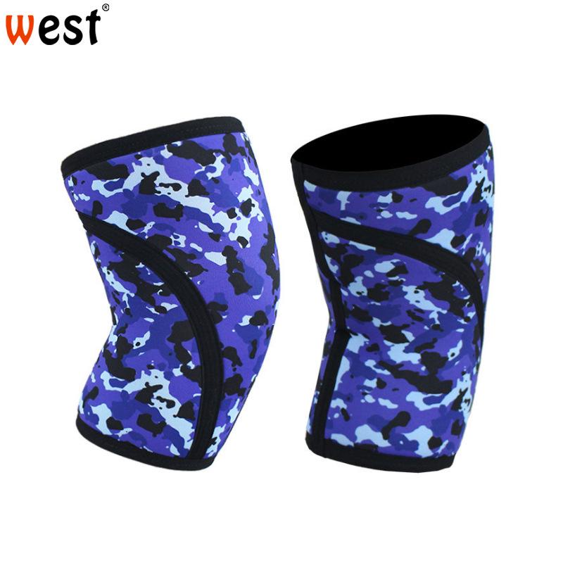 Hercules 7mm Camouflage Neoprene Knee Pads: Anti-slip Compression Support for Weightlifting & Running