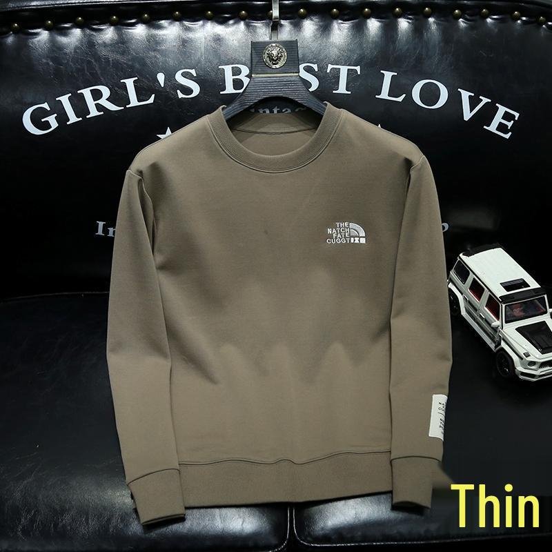 European Men s Winter Thick Round Neck Slim Fit Anti-Pilling Sweater 2XL (160-175 lbs)