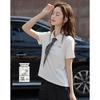 Demana Refreshing Cloud Cotton Polo T-Shirt for Women