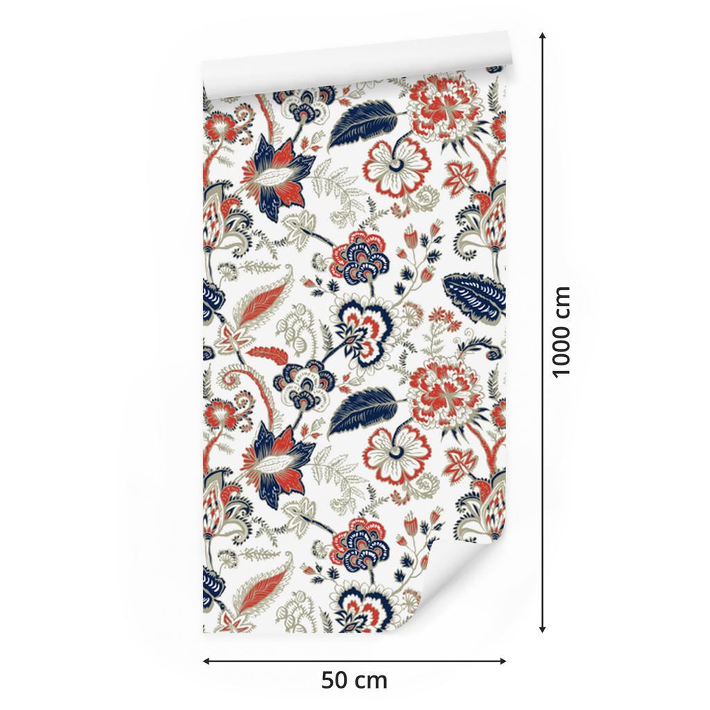 Colorful Meadow Flowers Wallpaper for Living Room and Bedroom 50x1000