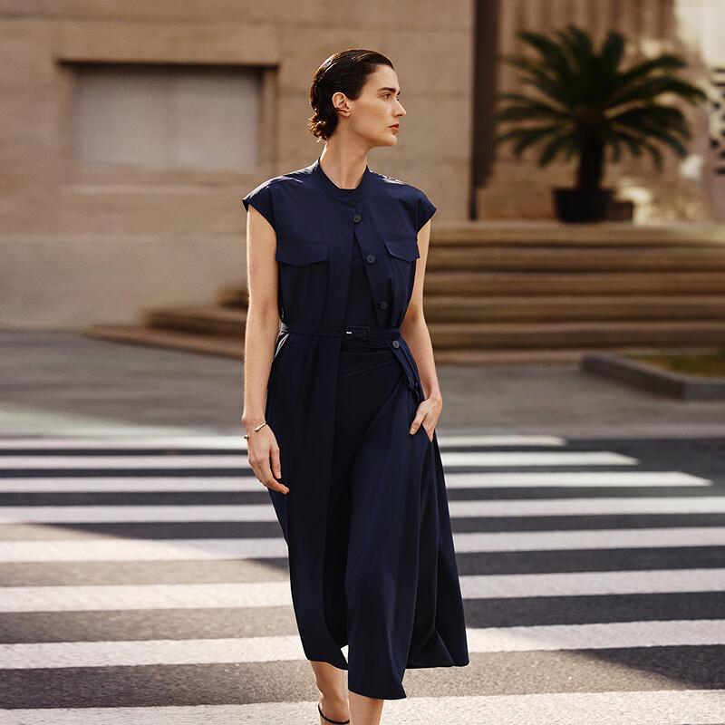 

OVVOVV Women s Stand Collar Short Sleeve Dress XXL