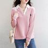 Women's Thin Hoodie Spring and Autumn Letter Embroidered Patchwork Contrasting Color Pullover Jacket Fashion Casual Top