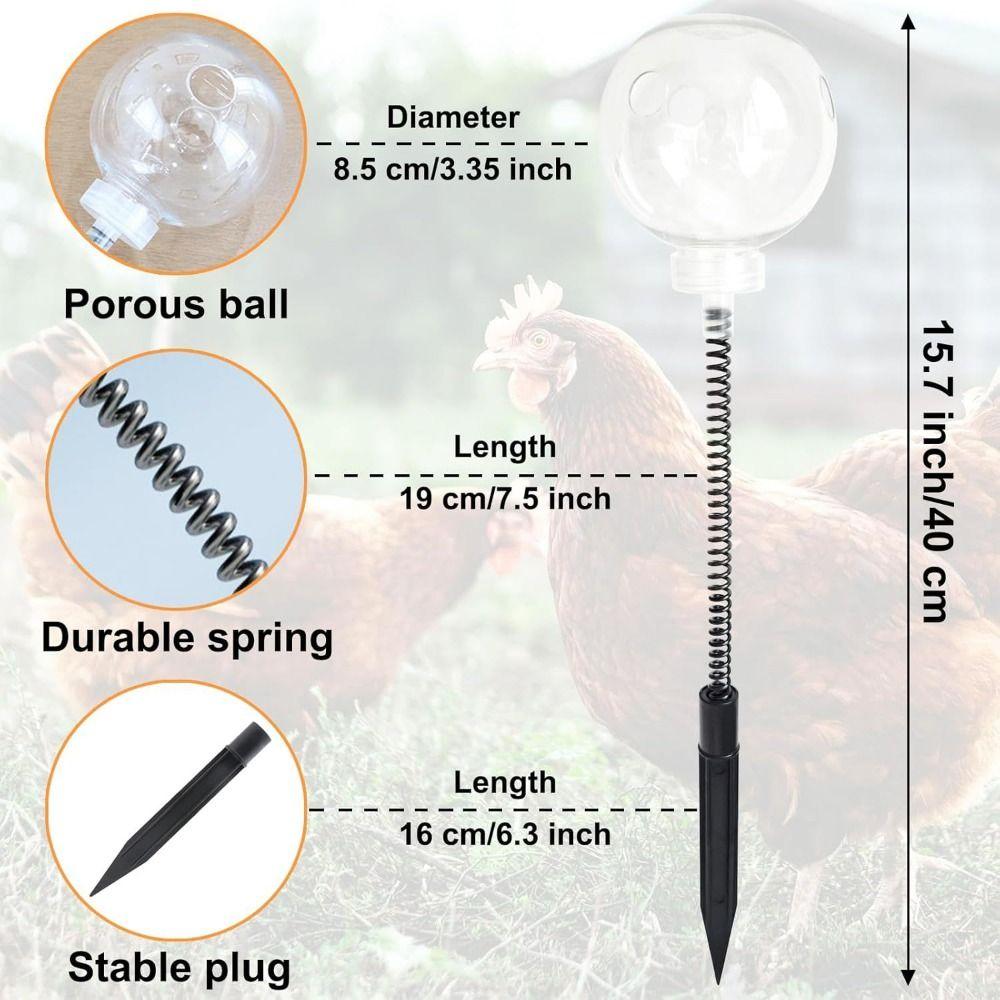 2Pcs Bite Resistant Chicken Swing Feeder Creative Poultry Treat Dispenser  Henhouse