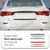Car Accessories Trunk Decorative Strip Modified Exterior Trim Cover Soft Sticker Carbon Fiber For Infiniti Q50 2014-2020