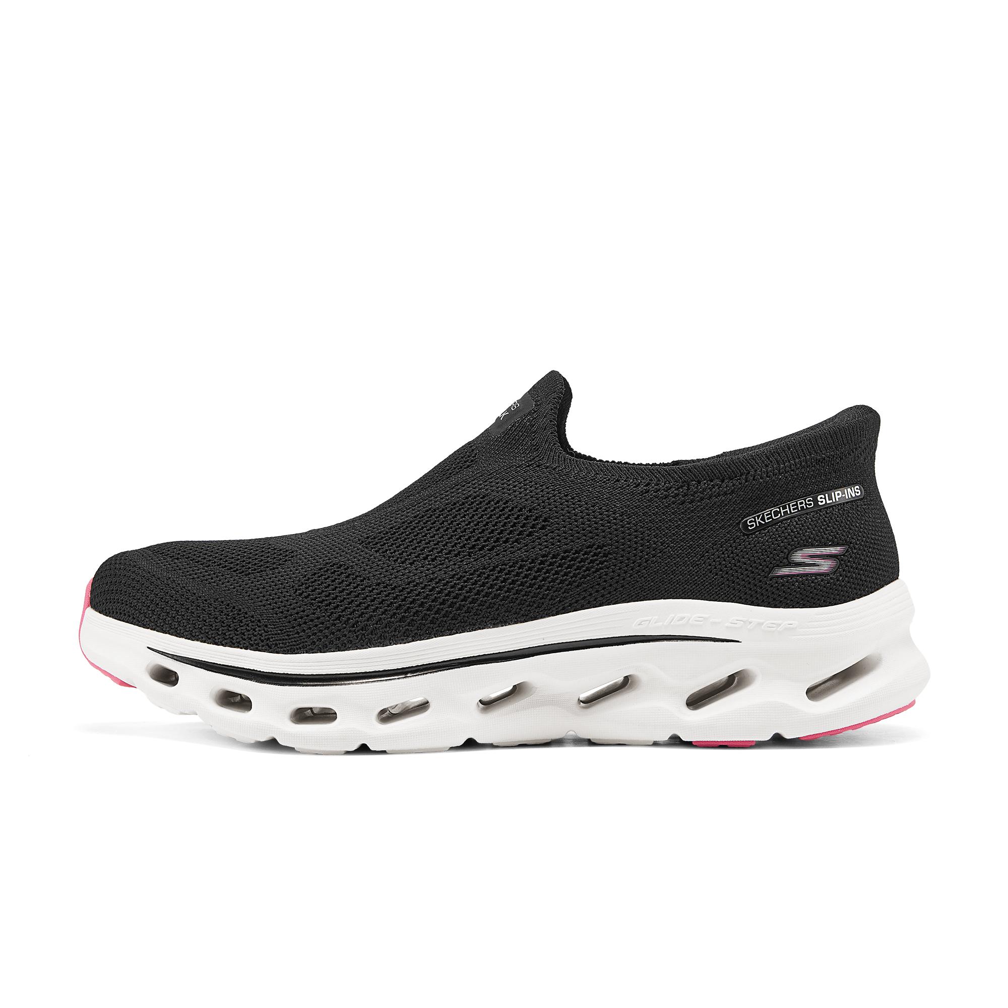 Skechers Slip-Ins Go Walk Glide-Step 2.0 Annette Breathable Low-Top Casual Shoes Women sneakers Black 125120-BKW 37