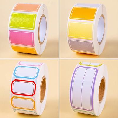 Etichetta adesiva con nome impermeabile, etichetta adesiva vuota, etichette di alta qualità Indice