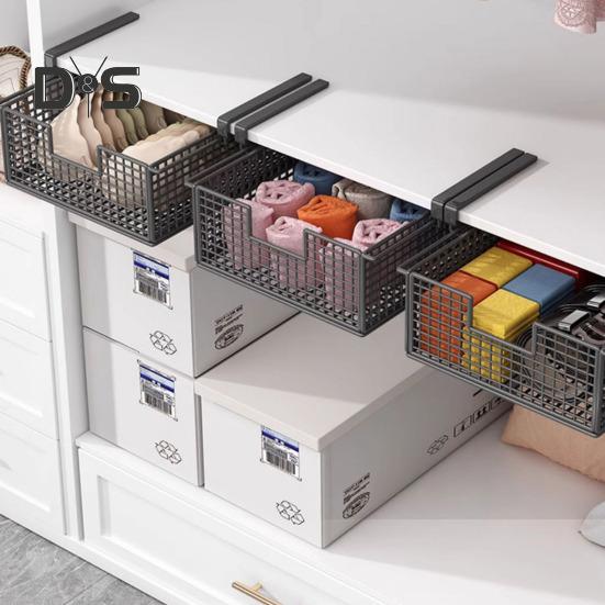 Sertar agățat extensibil Rezistent la coroziune Rezistent la coroziune Accesorii glisante sub raft Coș de depozitare