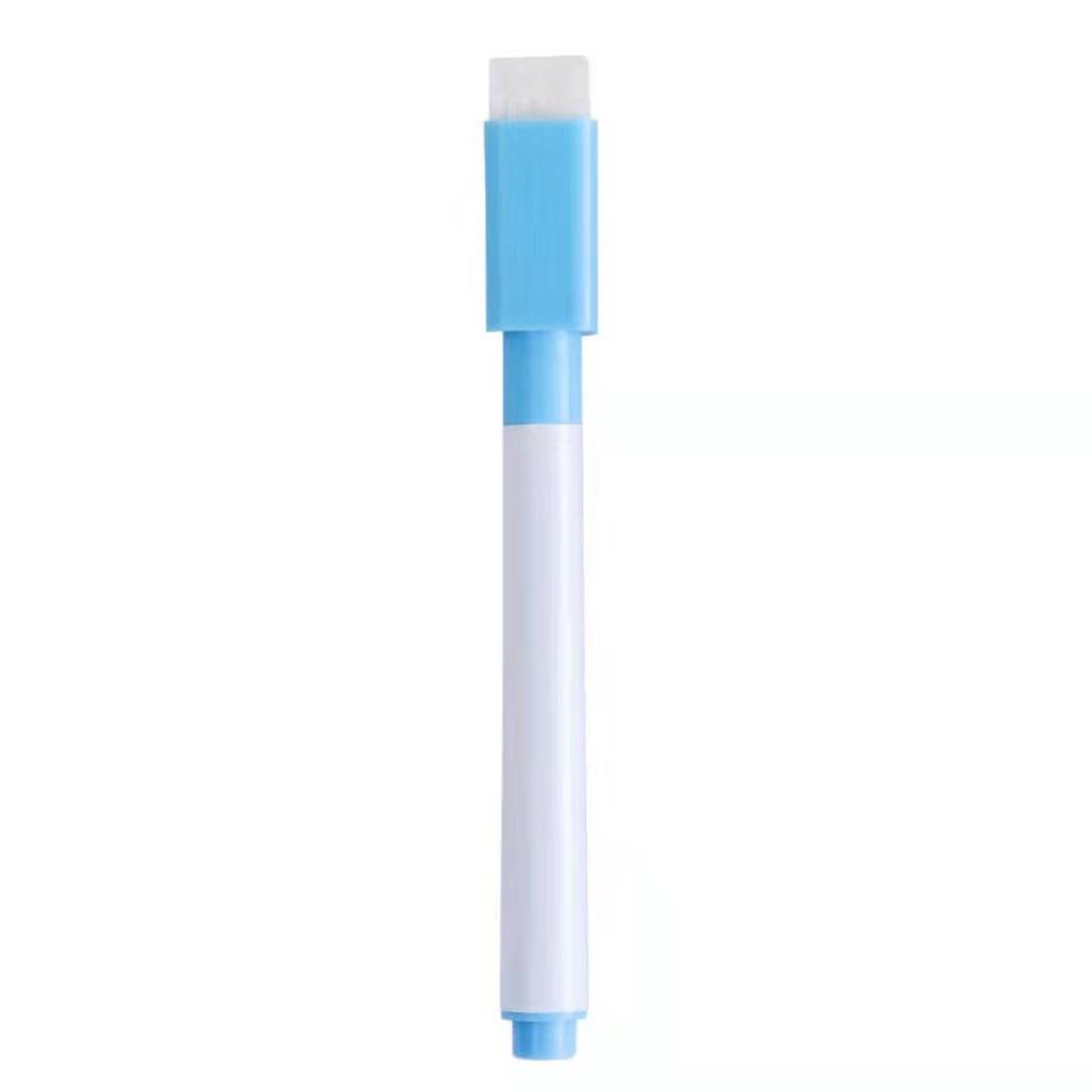 Set of 8 Colorful Erasable Whiteboard Markers with Magnetic Eraser, Water-Based, Small Size Ideal for Doodling