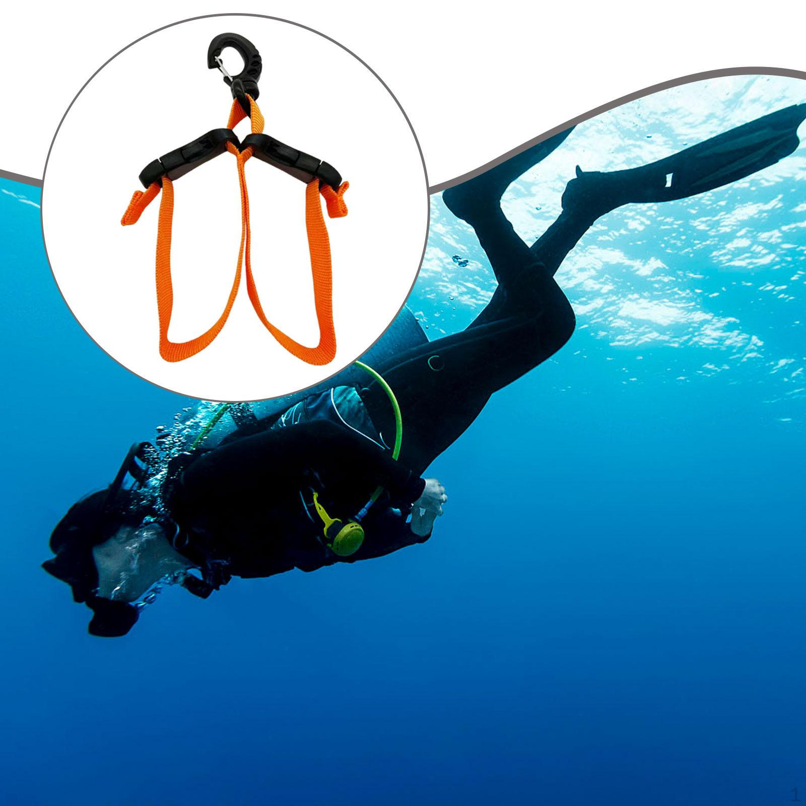 Carrying Strap for Diving Fins, Lightweight Quick-Release Fin Holder, Swimming Accessories
