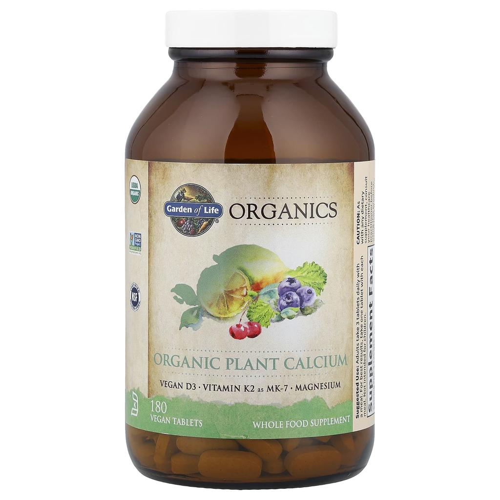 Mykind Organics, Organic Plant Calcium, Veggie Tablets, 180 Tablets