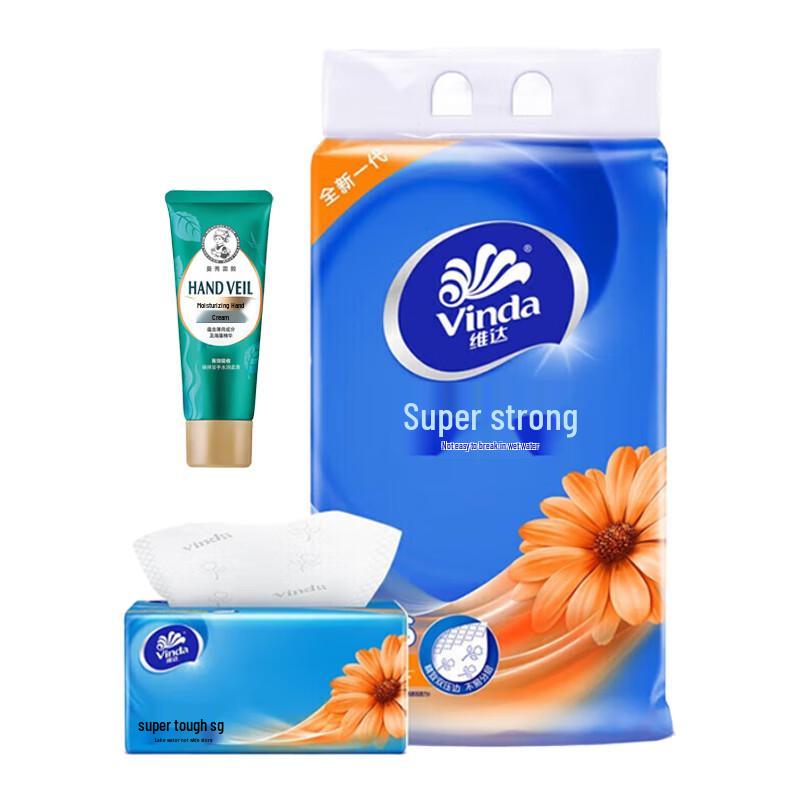 Vinda Facial Tissues with Hand Cream Combo