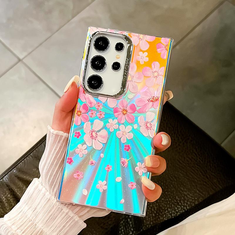 Geeignet für Samsung S24ultra Handyhülle Imd Bunt S25plus Galvanisiert Laser A55 5G Schutzhülle