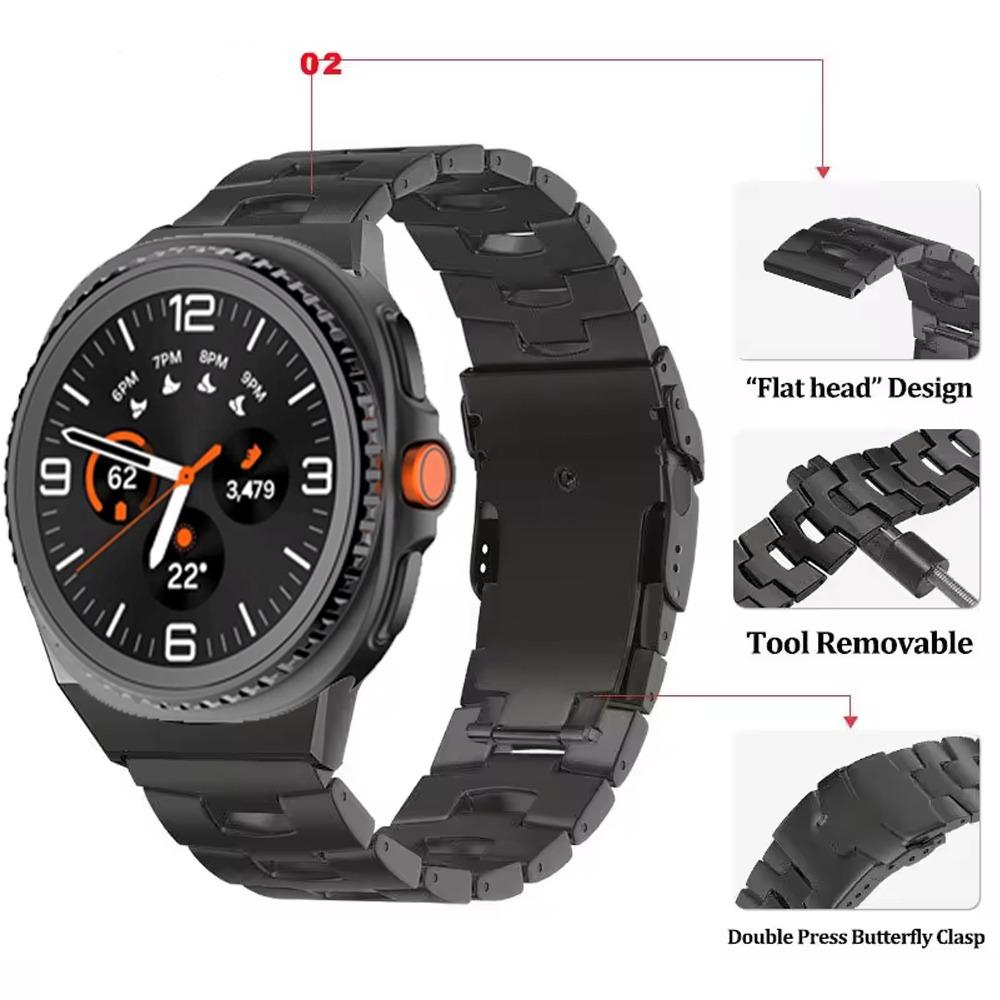 Titanium Metal Strap for Samsung Galaxy Watch Watch Ultra 2026 47mm Wristband for Samsung Galaxy Watch 8 40mm 44mm Classic 46mm