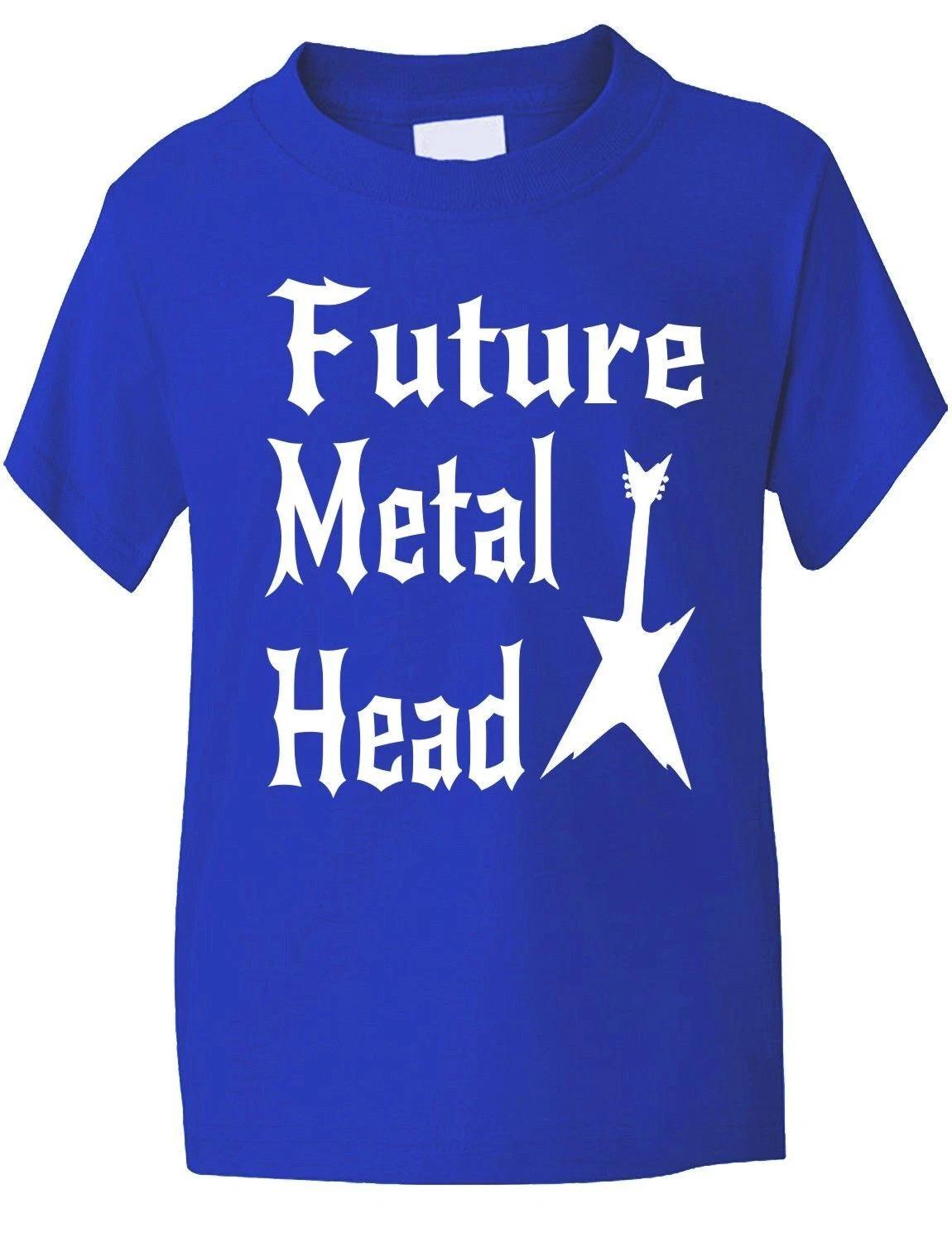 

Будущий Металхед Рок Музыка Смешная Футболка для Мальчиков и Девочек Подарок на День Рождения Возраст 1-13 S