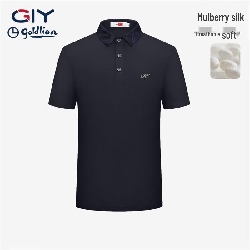 Goldlion Men's Short Sleeve Casual Polo Shirt TSF0076-ND111