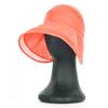 Shop Women Wire Brim Breathable Open Velcro Sun Cap Hat Orange Km Wh 0815