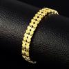 Zinc Zinc Alloy Golden Bracelet Flower Chinese Style Bangles Fashionable Hollow Bracelet  Ladies